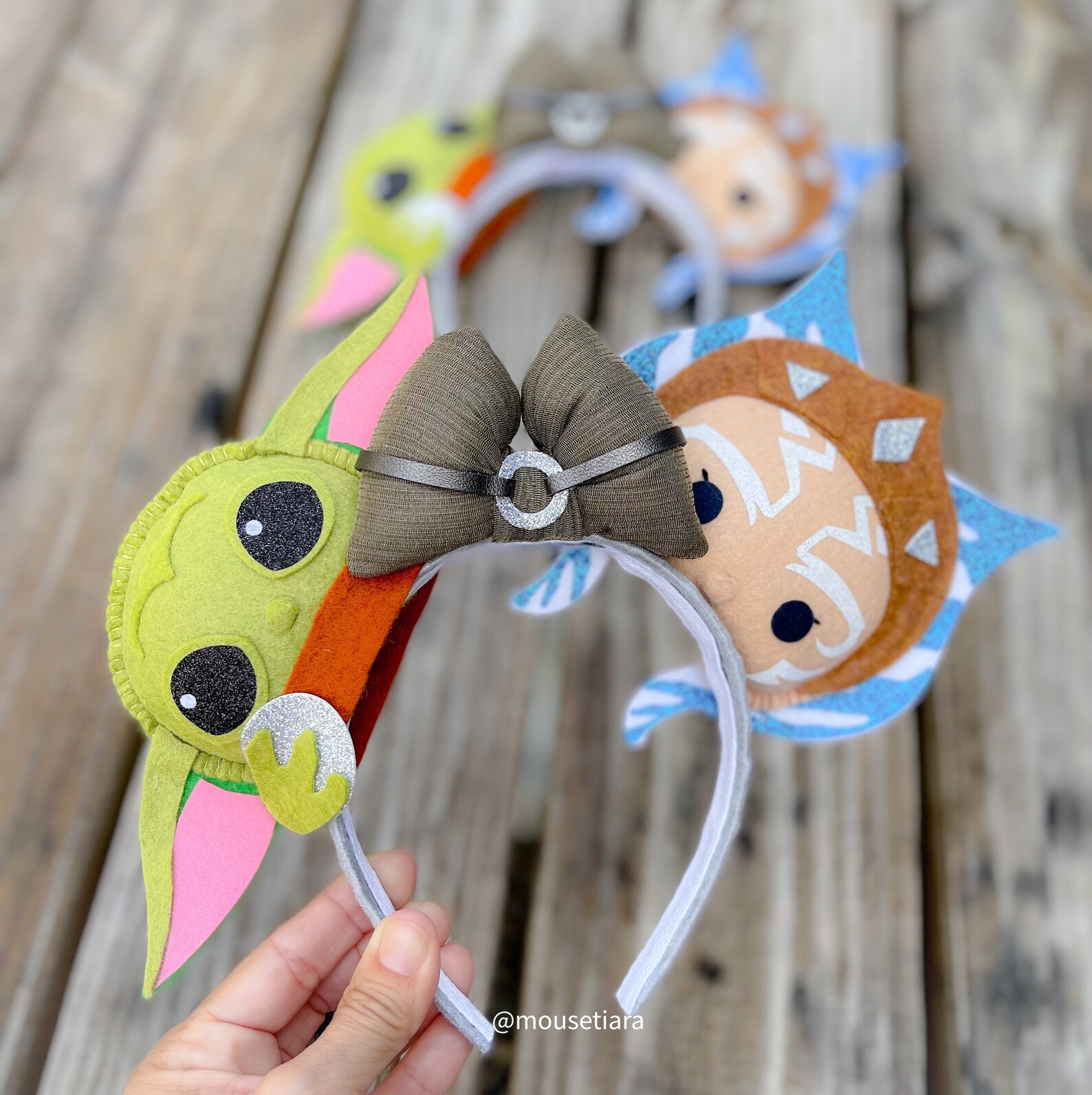 Mickey Ears Ahsoka Tano Grogu the Child Inspired Mouse Ears Etsy