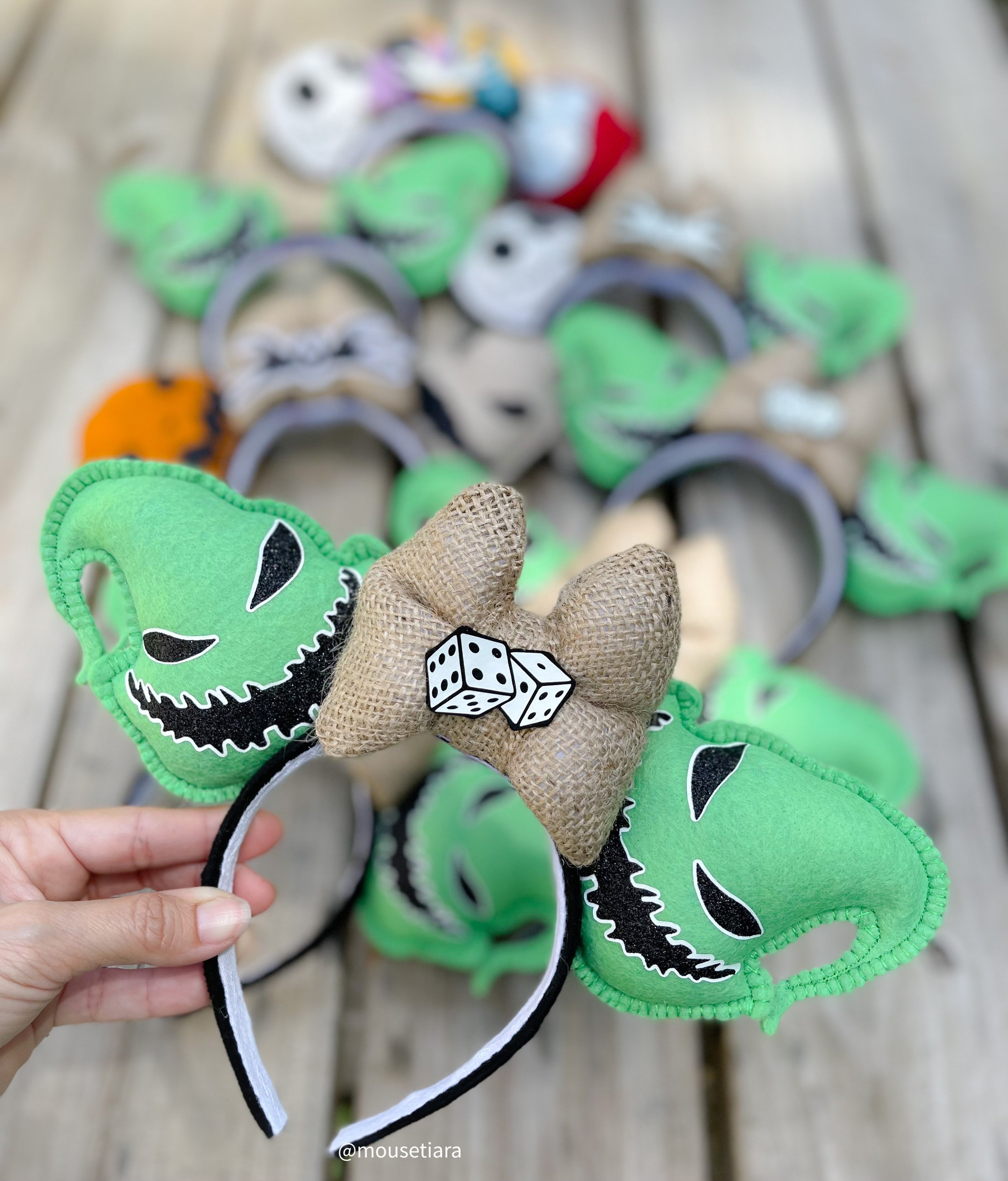 The Nightmare Before Christmas Oogie Boogie Glow Up Mouse Ears Headband Disney The Nightmare Before Christmas Oogie Boogie Light Up  main image 3