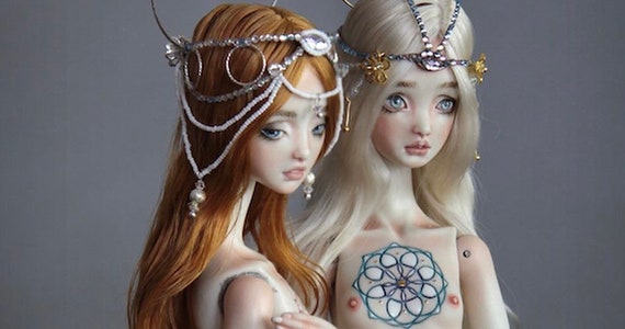 Ooak BJD Doll Mermaid Porcelain BJD Doll Made to Order Forgotten Hearts Etsy