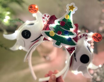 Disney ears Nightmare Before Christmas Ears | Oogie Boogie | Zero Light up Ears  Headband