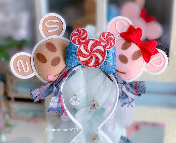 Christmas Mickey Ears Gingerbread Cookie Mickey Minnie Mouse  display picture 2