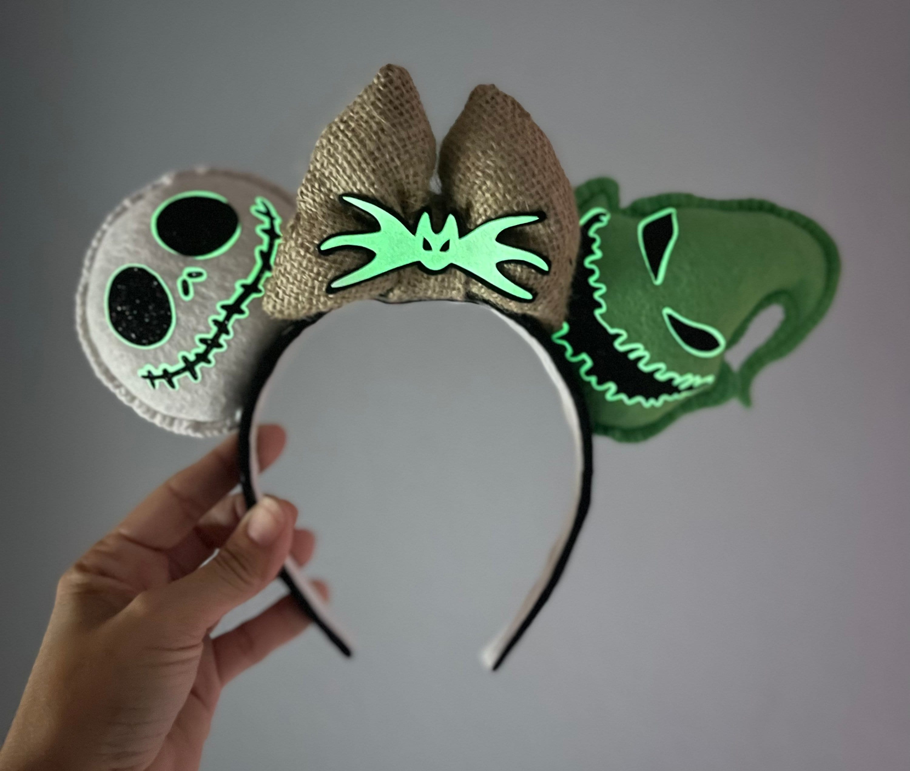 Disney Ears Nightmare Before Christmas Ears Jack and Sally  display picture 3