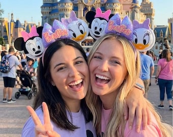 Disney ears Best Friends ears Daisy Minnie Mouse Ears Best Friends Mickey Ears Disney  Ears Daisy Duck | Can be done as Hair Clips Barrettes