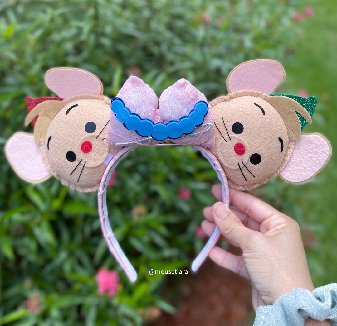Disney Ears Mickey Ears Cinderella Gus and Jaq Minnie - Etsy
