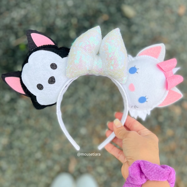 Disney ears Mickey Ears |  Figaro Marie Aristocats Minnie Mouse Ears |  Disney Headband Tsum Tsum Ufufy | Graduation Gifts for Her or Him