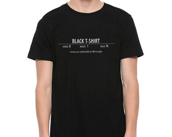 Light Armor Gamer Black T-Shirt, Men's and Women's Sizes Tee (DSN-985698)