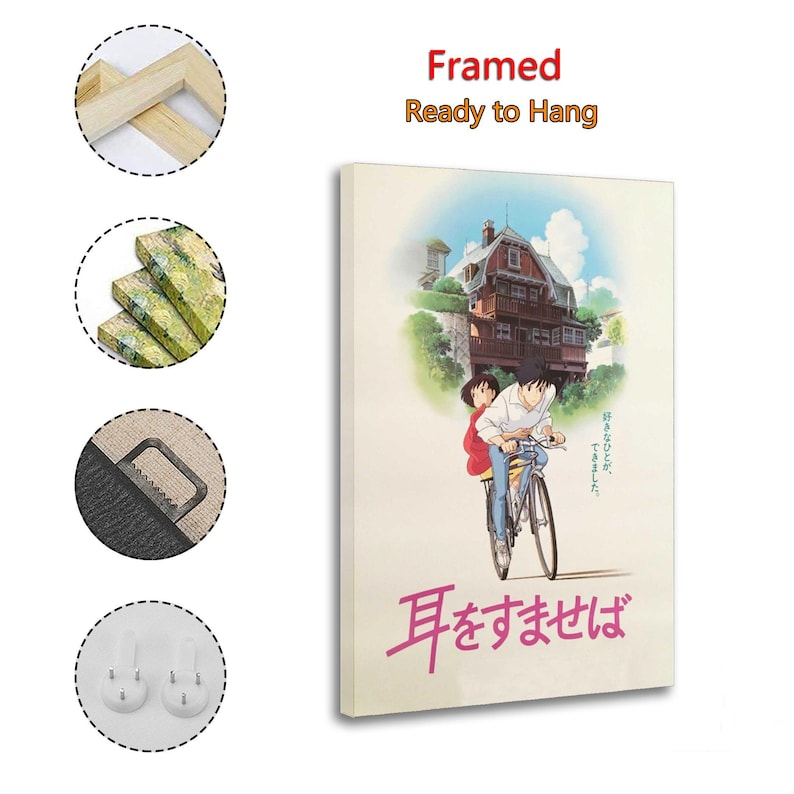 Whisper of The Heart Movie Canvas Print: Studio Ghibli Wall Art Poster image 2
