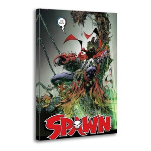 Spawn Comics Art Poster: Canvastavla med väggkonst för vardagsrumsinredning