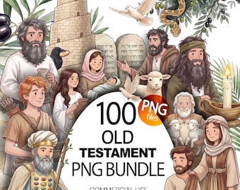 Old Testament Clipart png, Biblical characters clipart for kids, Bible story, religious clipart, god people, Sunday school illustrations