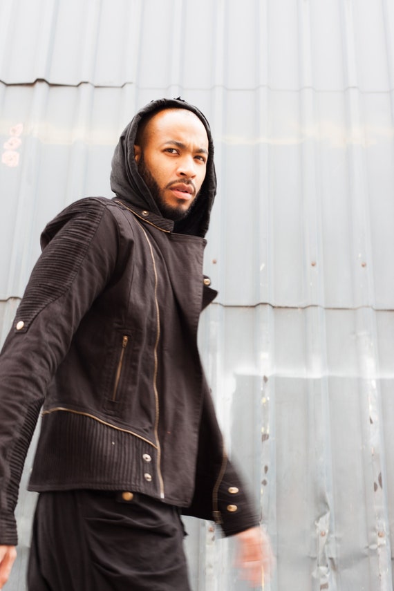Ethno Punk JEAN JACKET for MEN Alternative Urban or Edgy Style Jacket for Many Occasions Etsy