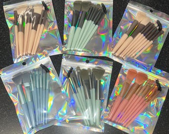 8 piece travel make up brush set