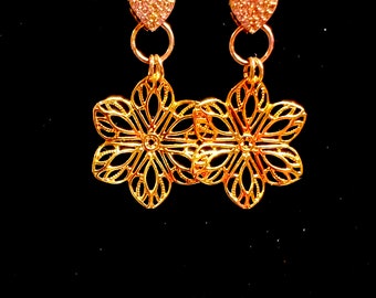 Gossamer gold plated earrings are as light as air, almost!