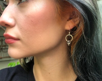 Small skull earrings
