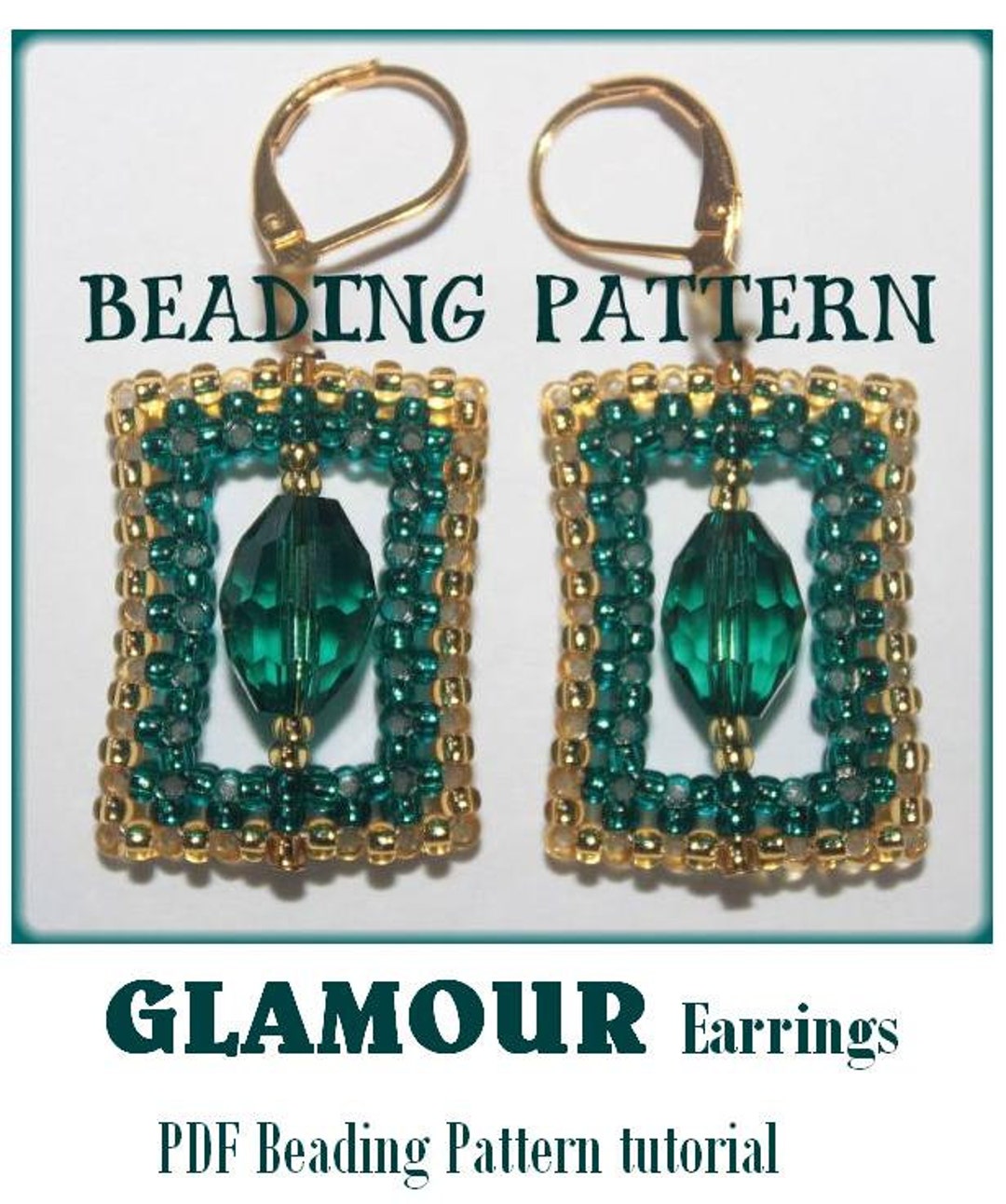 Beading Pattern Earrings Tutorial Instructions Glamour Style Beawoven