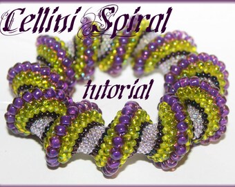 Cellini-spiraalkralenpatroon: gedraaide armband of ketting (pdf)