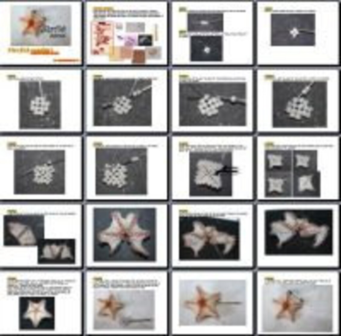 Starfish pendant or hairpin Beading Pattern PDF pendant Etsy Nederland