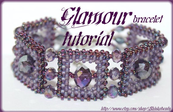 BEADING PATTERN Bracelet Tutorial Instructions GLAMOUR Style - Etsy