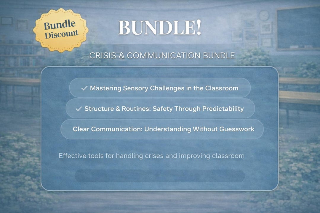 Autism Classroom Essentials Bundle - Sensory Structure Communication ...