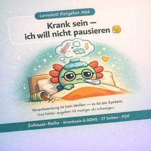 Being sick — I don't want to take a break | Guide No. 64 Being sick ADHD in children | Read-aloud story for relaxation at home | PDF Download