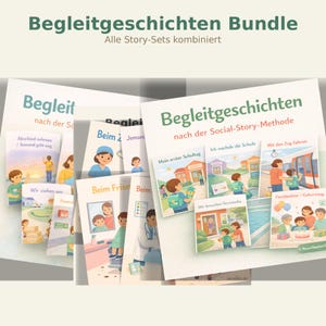 Accompanying Stories Bundle Autism - All 19 Stories Complete - Medicine School Everyday Life Development - PDF Download Package