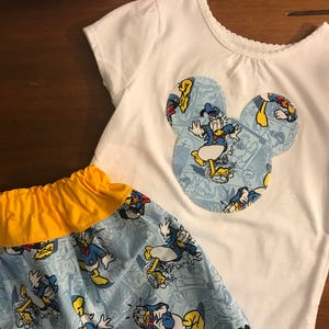 Donald Duck Skirt - Disney Skirt - Mouse Ears Shirt - Disney Vacation - Cosplay Daisy Duck Skirt - Disney Donald Duck Skirt