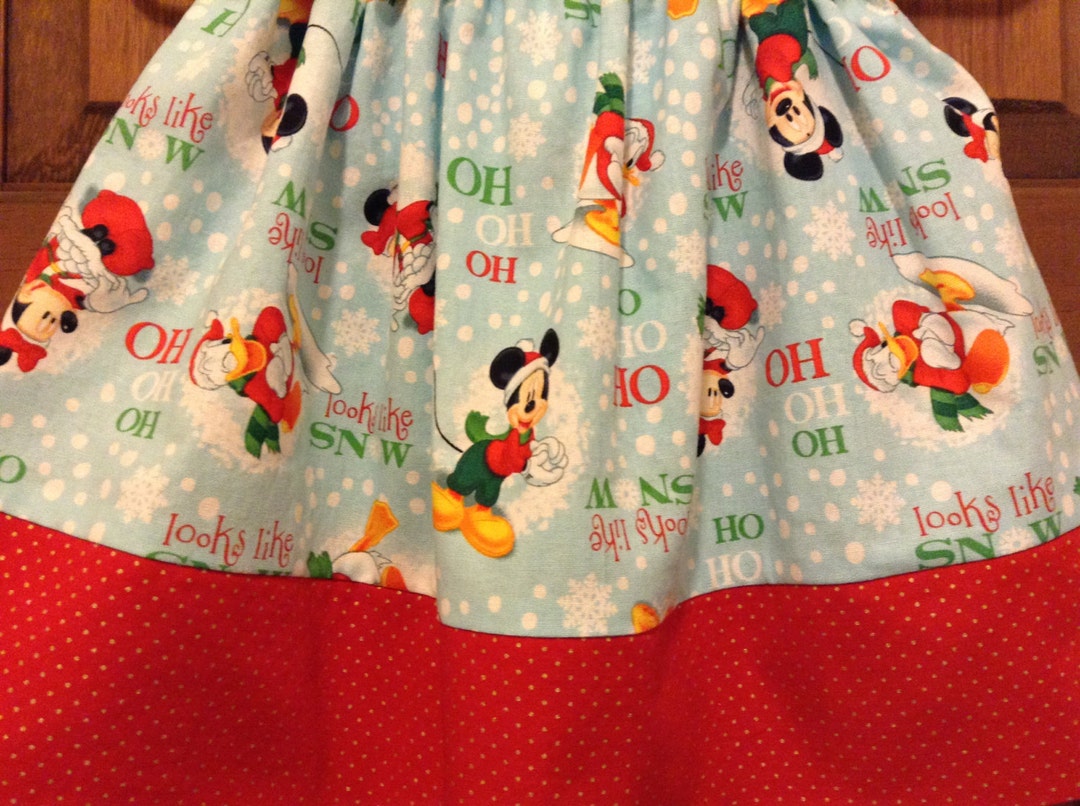 Disney Skirt Girls Disney Christmas Skirt Disney Holiday Etsy