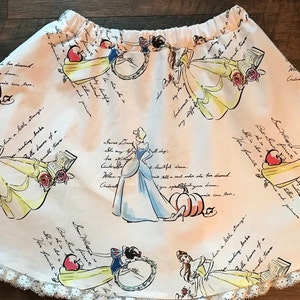 Disney Princess Skirt - Snow White - Cinderella - Belle Skirt