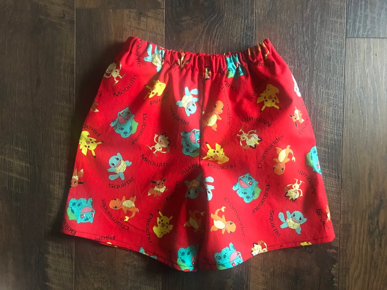 Boys Pokemon Shorts Pokemon Shorts and Shirt Set Boys Pokemon Birthday Outfit Boys Pokemon Birthday Shirt Pocket Shorts