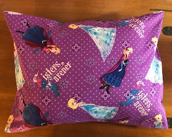 Disney Travel Pillowcase, Frozen Home Decor, Toddler Size Bedroom Decor