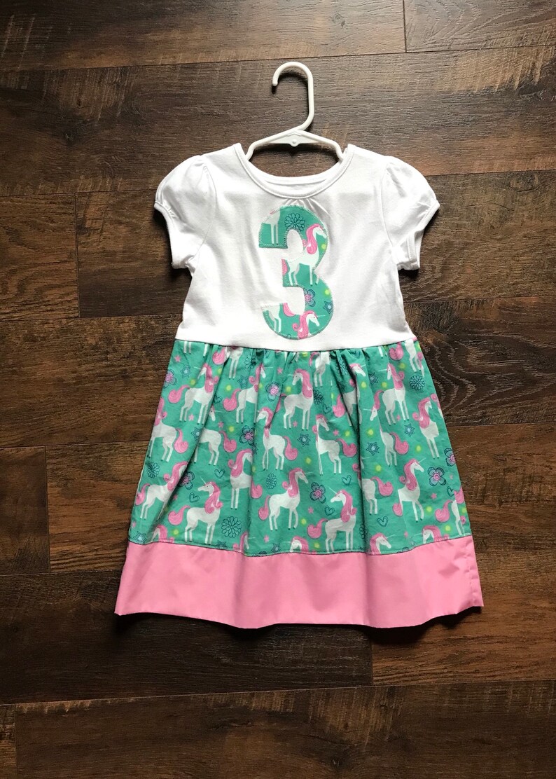 girls unicorn party dress