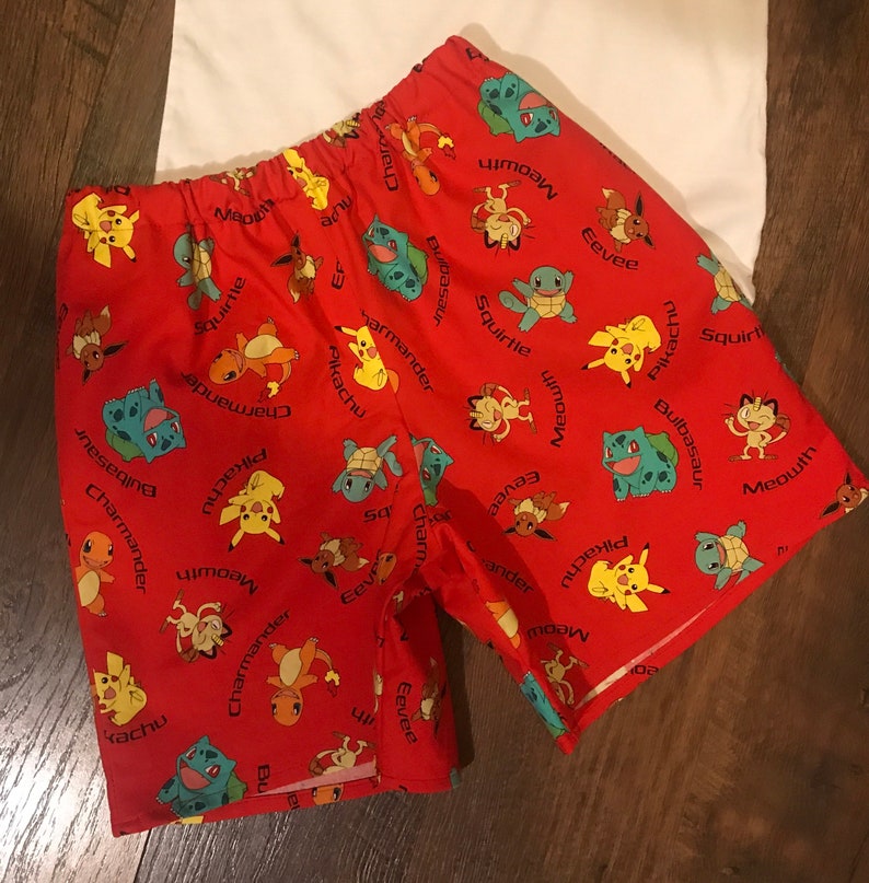 Boys Pokemon Shorts Pokemon Shorts and Shirt Set Boys Pokemon Birthday Outfit Boys Pokemon Birthday Shirt Pocket Shorts