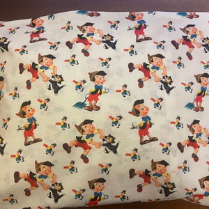 Disney Pinocchio Pillowcase - Nap Pillow Cover - Pinocchio Travel Pillow Cover Disney Home Decor - Disney Pillowcase - Car Pillow