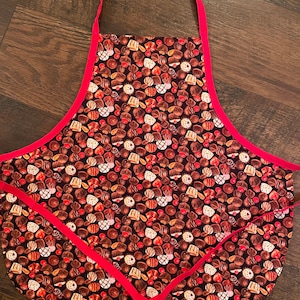 Reversible Kids Apron: Chocolate Candy Print, Art & Baking