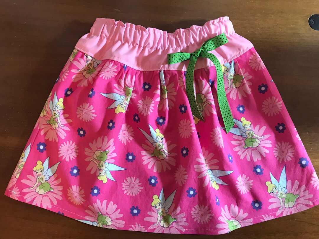 Tinker Bell Skirt Girls Disney Skirt Tinker Bell Outfit Pink Tinker