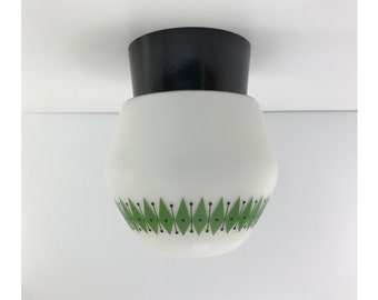 Mid-century Hand Painted Flush Mount | Wall Light | Sconce | Ceiling Light no. 77