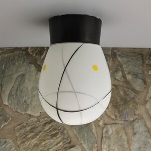 Mid-century Hand Painted Flush Mount | Wall Light | Sconce | Ceiling Light no. 21