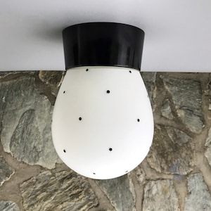 Mid-century Hand Painted Polka Dots Flush Mount | Wall Light | Sconce | Ceiling Light no. 42