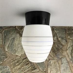 Mid-century Hand Painted Swirl Flush Mount | Wall Light | Sconce | Ceiling Light no. 44