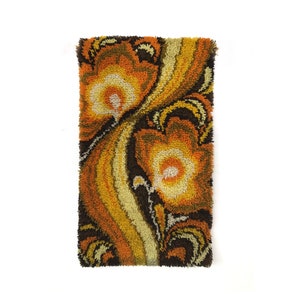 Smyrna no. 4457 | Small Woven Tapestry | Wall Hanging or Floor Carpet | Depicting Abstract Forms | Mid Century Modern Art