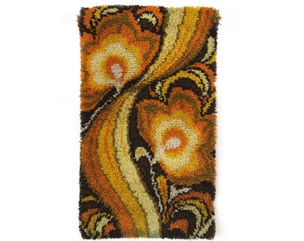 Smyrna no. 4457 | Small Woven Tapestry | Wall Hanging or Floor Carpet | Depicting Abstract Forms | Mid Century Modern Art