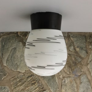 Mid-century Hand Painted Flush Mount | Wall Light | Sconce | Ceiling Light no. 22