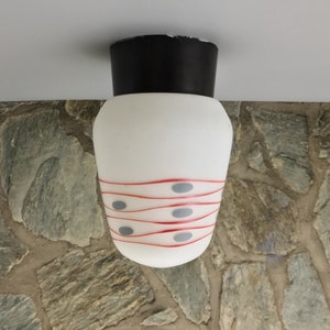Mid-century Hand Painted Flush Mount | Wall Light | Sconce | Ceiling Light no. 20