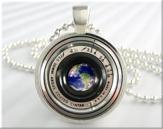 Vintage camera lens best sale necklace