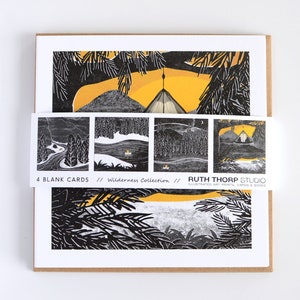 Wilderness Collection Pack mit 4 Grußkarten