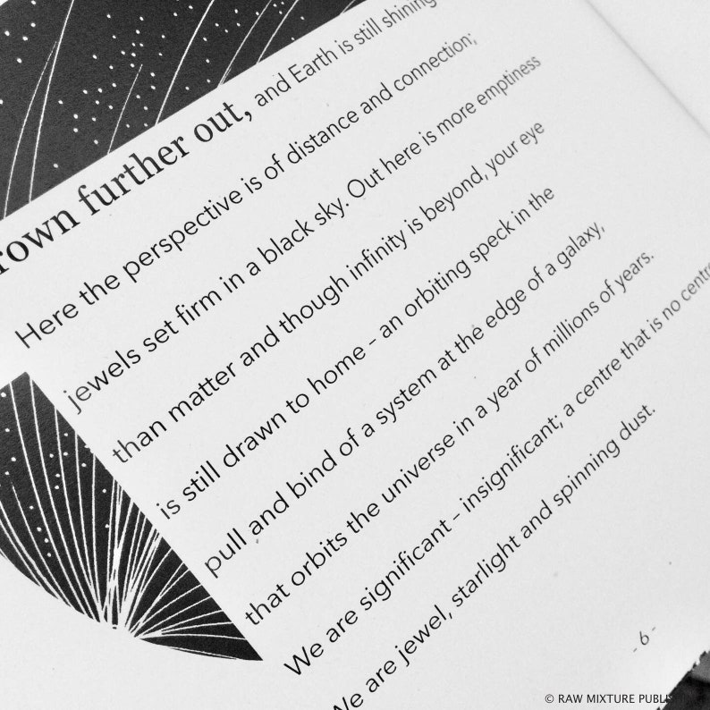 Blue Marble Illustrated Eco Poem by Steve Thorp. Illustrated Etsy