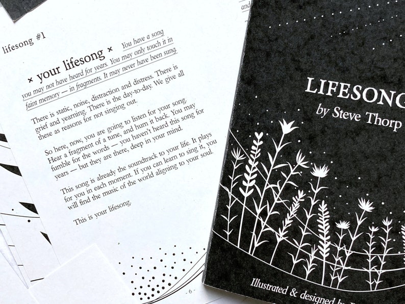 Lifesongs by Steve Thorp. Illustrated & designed by Ruth Thorp. Poetry. image 3