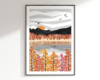 Drift Art Print:  Autumn Collection A4, A3, A2, A1