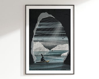 Ice Adventure Art Print: Ocean Collection A4, A3, A2, A1
