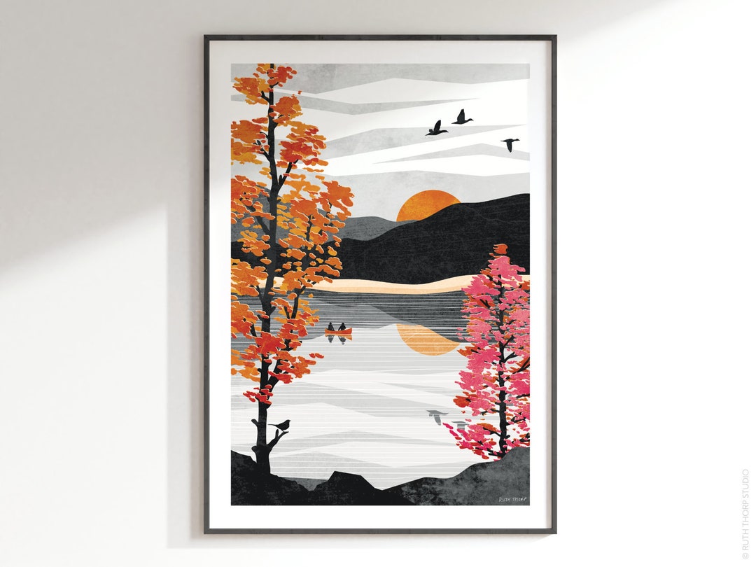 Reflect Art Print: Autumn Collection A4, A3, A2, A1 - Etsy