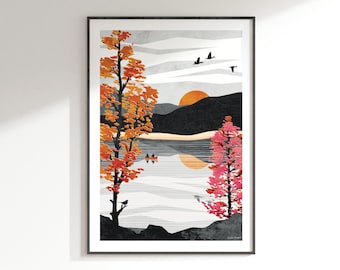 Reflect Art Print: Autumn Collection A4, A3, A2, A1